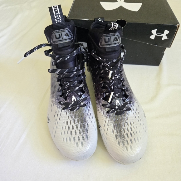 Under Armour UA Spotlight Lux MC2.0 Football Cleats Sneakers New Black White 8.5 main image 10
